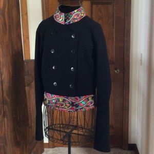 John Galliano Jacket, Size 6, NWTGS, 100% Wool.